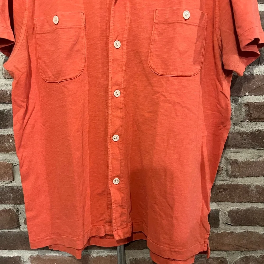 J. Crew Garment Dyed Button Up Pocket Shirt Size XL